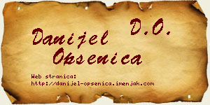 Danijel Opsenica vizit kartica
